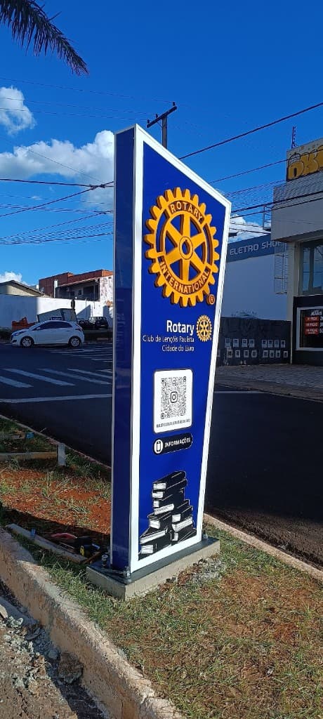 Totem Rotary Club Lençóis Paulista